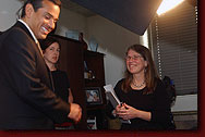 Lyn Goldfarb with Mayor Antonio Villaraigosa